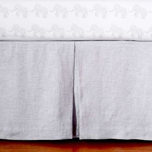 Pottery Barn Kids Belgian Flax Linen Crib Skirt